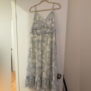 Madewell White Label V-Neck Dress (Cream-White)